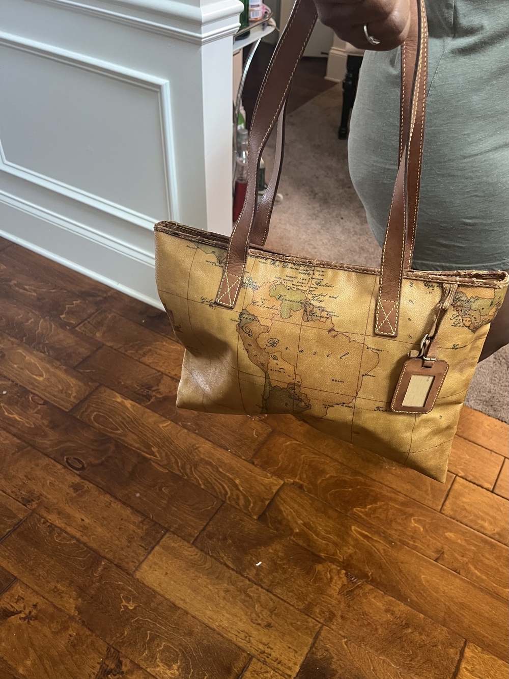 Alviero Martini Pink Interior Leather Logo Tote.   LOW START